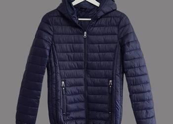 Damska lekka pikowana kurtka wiosenna-jesienna granatowa 36/S