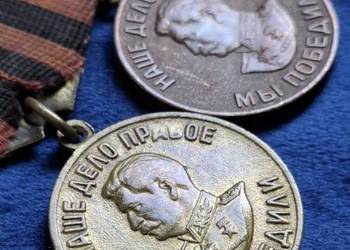 Dwa medale ZSRR "Za Zwycięstwo nad Niemcami"