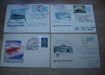 Starocie z PRL Znaczki pocztowe Zestaw 32 koperty radzieckie z obiegu TANIO