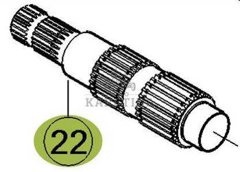 CLAAS Orbis 450 Wałek Podajnika Zbożowego CZĘŚCI 0001372810 00 0137 281 0