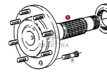 Fendt Favorit 514 Półoś Wał Tylnej Osi CZĘŚCI H514100150011