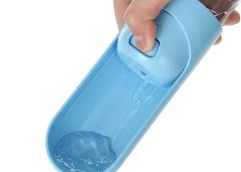 Wufy Podajnik Na Wodę, Butelka Podróżna przenośna Dla Psa 300ml