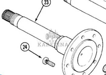 5120 CASE Maxxum MX 95 100 110 120 135 5120 Półoś Piasta Napędu Wałek 1341…