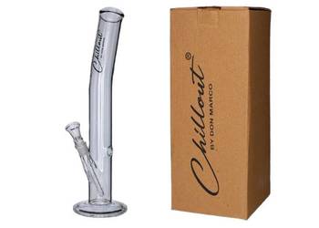 Bongo Szklane Chillout Smoke 45 cm Fajka Wodna Prosta na Podstawie