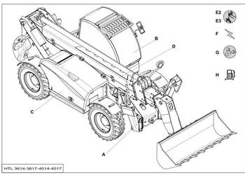Haulotte HTL3614 HTL3617 HTL4014 HTL4017 katalog części zamiennych PL