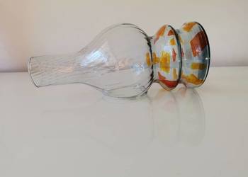 Stara, szklana, nieużywana lampka wodna