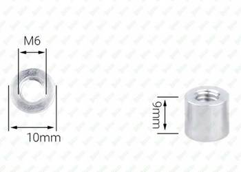 M6X9 ALUMINIOWA TULEJKA DYSTANSOWA GWINTOWANA ZŁĄCZNA PRZEDŁUŻANA MUFA
