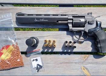 DAN WESSON 8" ACTION SPORT GAMES, ŚRUT 4,5 BB CO2 + CZ SP-01 SHADOW,GNB C02
