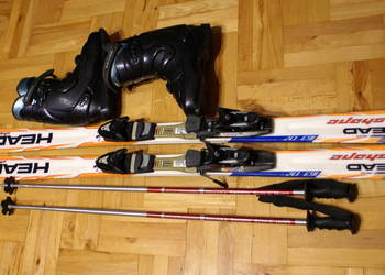 Sprzedam narty zjazdowe, buty, kijki.