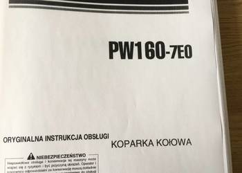 dtr instrukcja obsługi koparka komatsu pw160-7E0 i inne