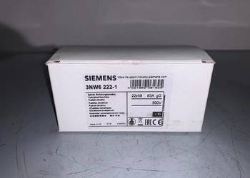Wkładka bezpiecznika cylindrycznego Siemens 3NW6 222-1 63A x10