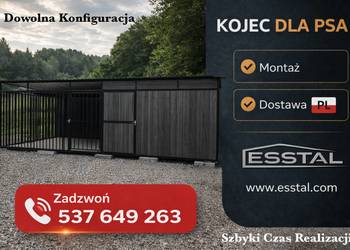 Duży Kojec dla Psa , KOJCE dla Psów , Kojec na Wymiar  - ESSTAL-