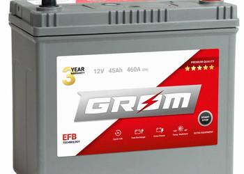 Akumulator 45Ah 460A Grom EFB start&stop Japan L+ P+
