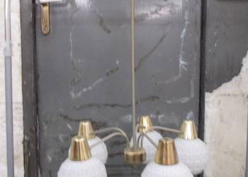 Stara Czechosłowacka lampa wisząca z lat 70