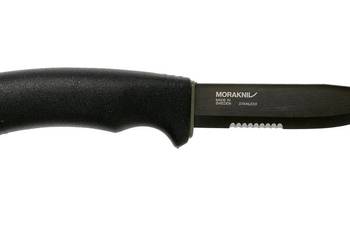 Nóż turystyczny taktyczny Mora Bushcraft Black SRT