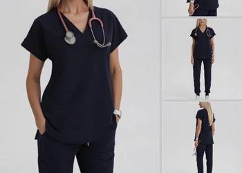 Medhoodie bluza medyczna Kendall dark navy granatowa S 36