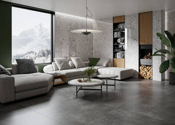 Płytki podłogowe ścienne salonowe łazienkowe 80x80 Modern concrete grafit