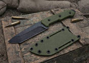 Nóż "Kadaffy Olive" Ręcznie Robiony Bushcraft Custom Knifemaking