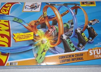Hot Wheels, pętla grozy, zestaw kaskaderski, garaż (Zabawka)