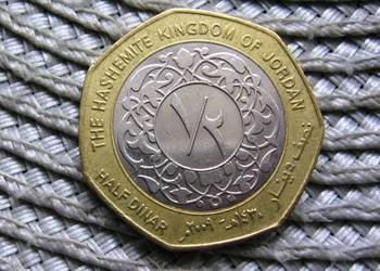 Jordania 1/2 Dinara 2009r