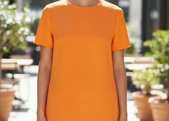 Sukienka damska elegancka litera A z kieszeniami r. 40 biust 100 cm