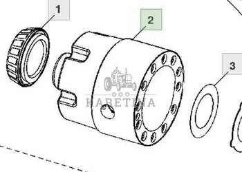 John Deere 7830 Mechanizm Róznicowy Dyferenecjał Dyfer Obudowa R130754
