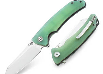 Nóż składany Bestech Texel Transparent G10, Stonewashed/Satin D2 by A Purv…