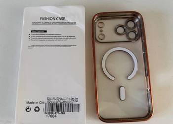 Etui do iPhone 17 Pro Max MagSafe Luxury Protect z osłoną aparatu Titanium
