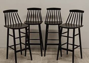 hoker hokery krzesło wysokie barowe PRL patyczak do wyspy design szczebelki