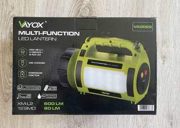 VAYOX  latarka duży szperacz akumulatorowa  USB LED