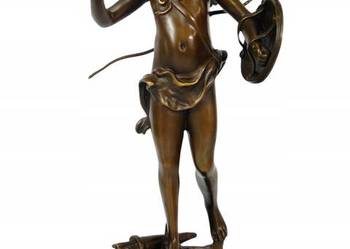 Amor z łukiem symbol miłości figura z brązu rzeźba mitologia