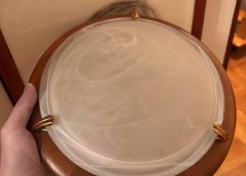 Plafon lampa sufitowa 30 cm drewniana