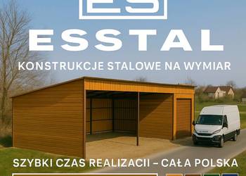 Garaż Blaszany na Samochody | Wiata na Maszyny | Magazyn – ESSTAL-