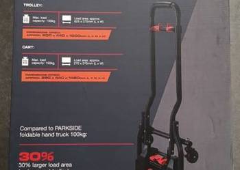 PARKSIDE Performance, składany wózek transportowy i taczka 2w1, 150 kg