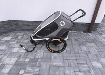 Hamax Outback Twin  Przyczepka rowerowa i wózek 2w1  2 dzieci  Amortyzac