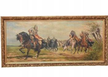 Władysław Szerner - Bitwa pod Grunwaldem - Stary Duży Obraz Rama