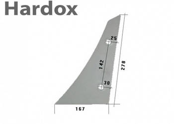 Pierś HARDOX 073251/L części do pługa KVERNELAND