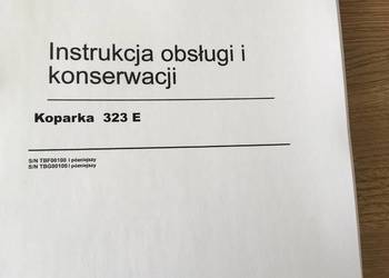 dtr instrukcja obsługi koparka caterpillar 323e i iNNE