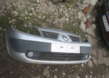 Zderzak przedni przód Renault Megane Scenic II 03-06 srebrny