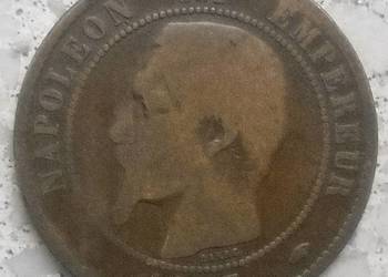 FRANCJA-DEUX (2) CENTIMES-1857 r-A- (NAPOLEON |||)
