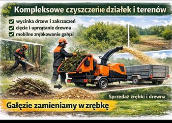 Usługi rębakiem mobilnym – zrębkowanie, wycinka, czyszczenie terenów