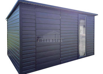 Schowek Domek 3,5x2m - drzwi okno rynna dach TS1140