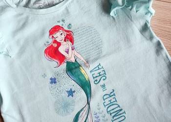 T-shirt koszulka dziewczęca turkusowa Ariel 110