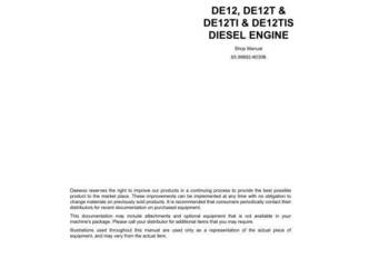 Doosan DE12, DE12T, DE12TI, DE12TIS, DE12TIA instr.napraw Doosan DE12, DE12T, DE12TI, DE12TIS, DE12TIA instr.napraw