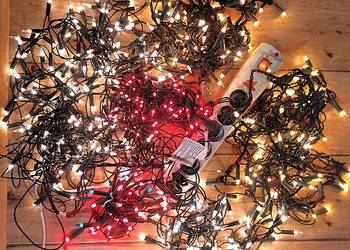 stare lampki choinkowe