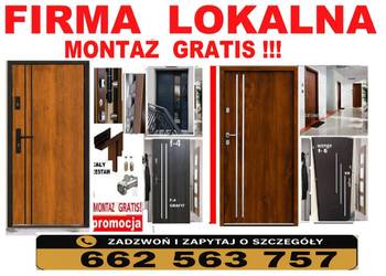 Drzwi WEJŚCIOWE zewnętrzne z MONTAŻEM do mieszkania w bloku klatkowe