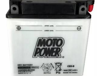 Akumulator motocyklowy MotoPower CB9-B YB9-B 12V 9Ah 130A L+