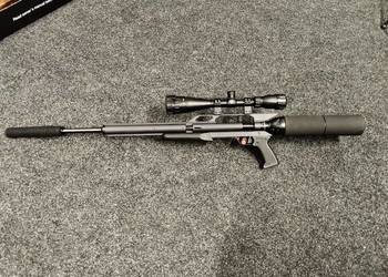 Wiatrówka PCP GUN POWER SSS 5,5mm jak nowa Mega mocna i celna