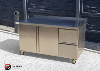 Stół gastronomiczny z szafką i szufladą 1400x900x820 mm