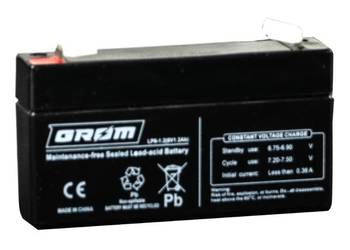 Akumulator 1.2Ah 6V GROM LP6-1.2